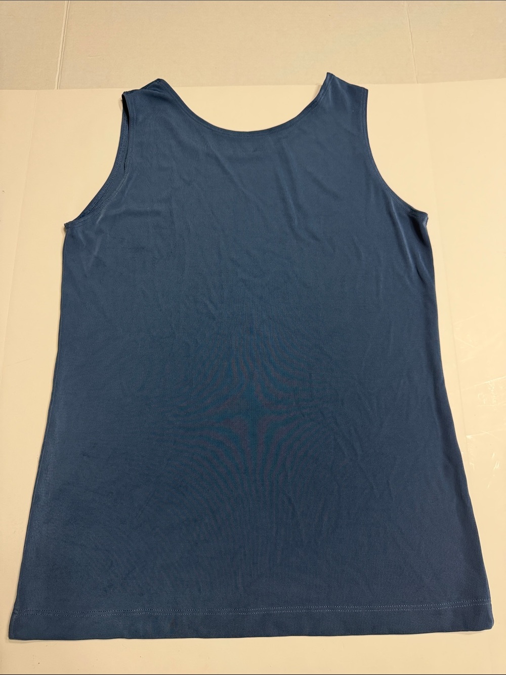 Chico's Solid Dark Blue Scoop Neck Workout Tank